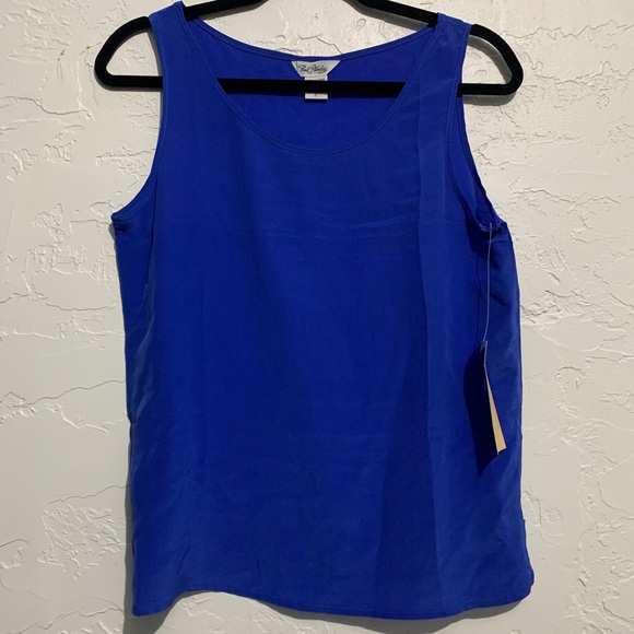 Paul stanley Tops - 4/$25 NWT Paul Stanley 100% Silk Blue Tank Top